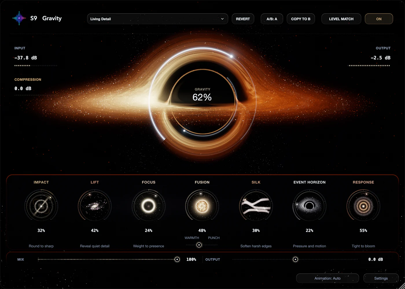 S9 Gravity in the Accretion palette